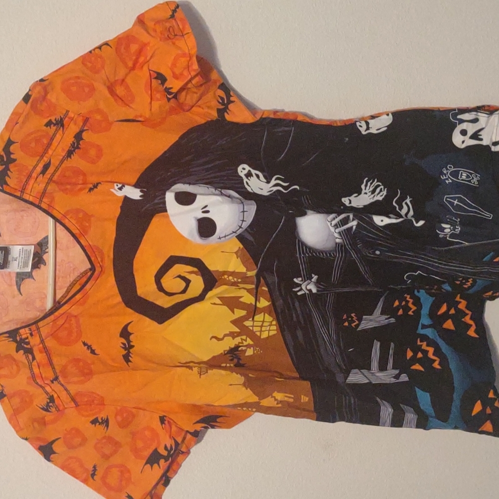 Nightmare before Christmas scrub top